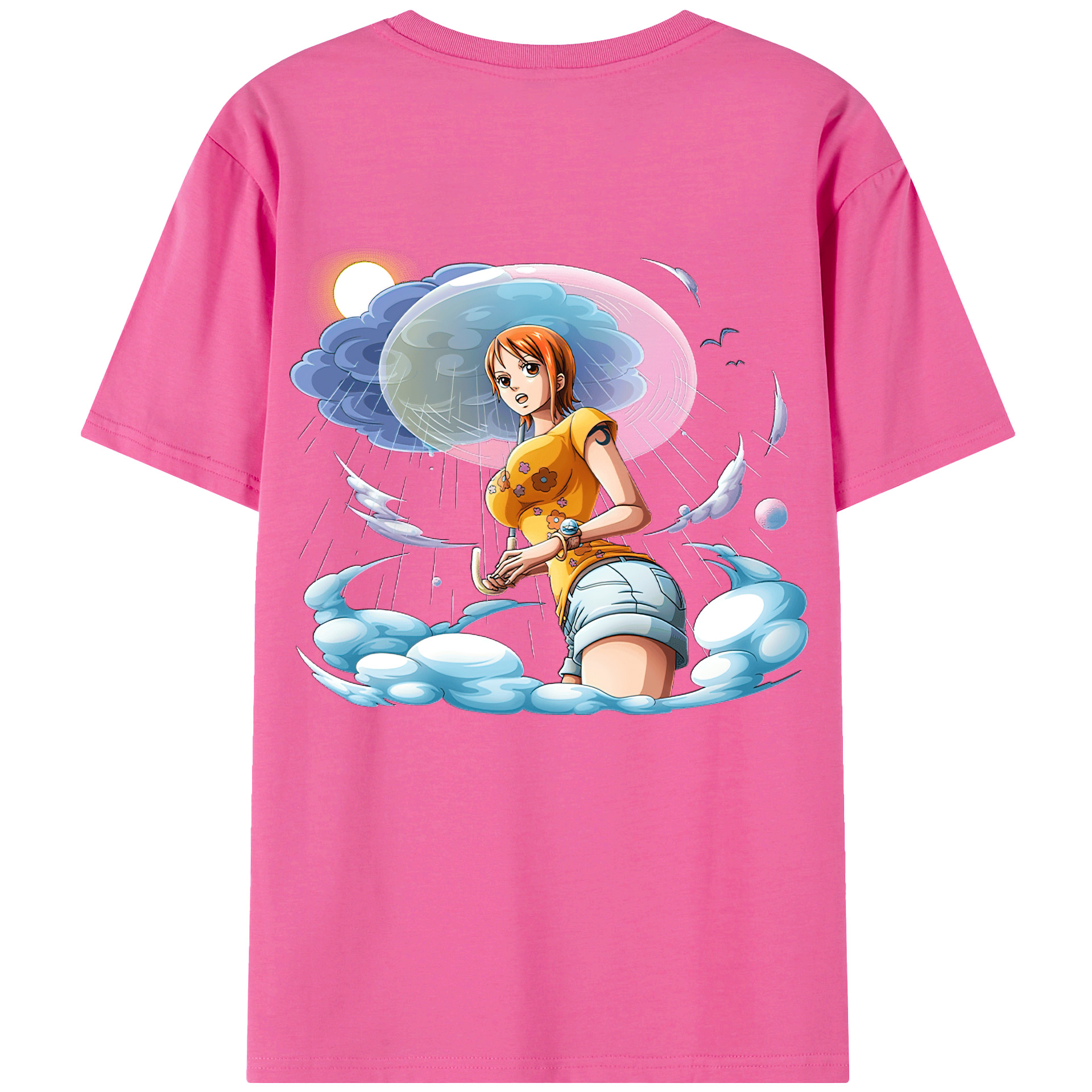 （画像用） ワンピース ナミ ONE PIECE Nami レディース半袖Tシャツ(バックプリント)